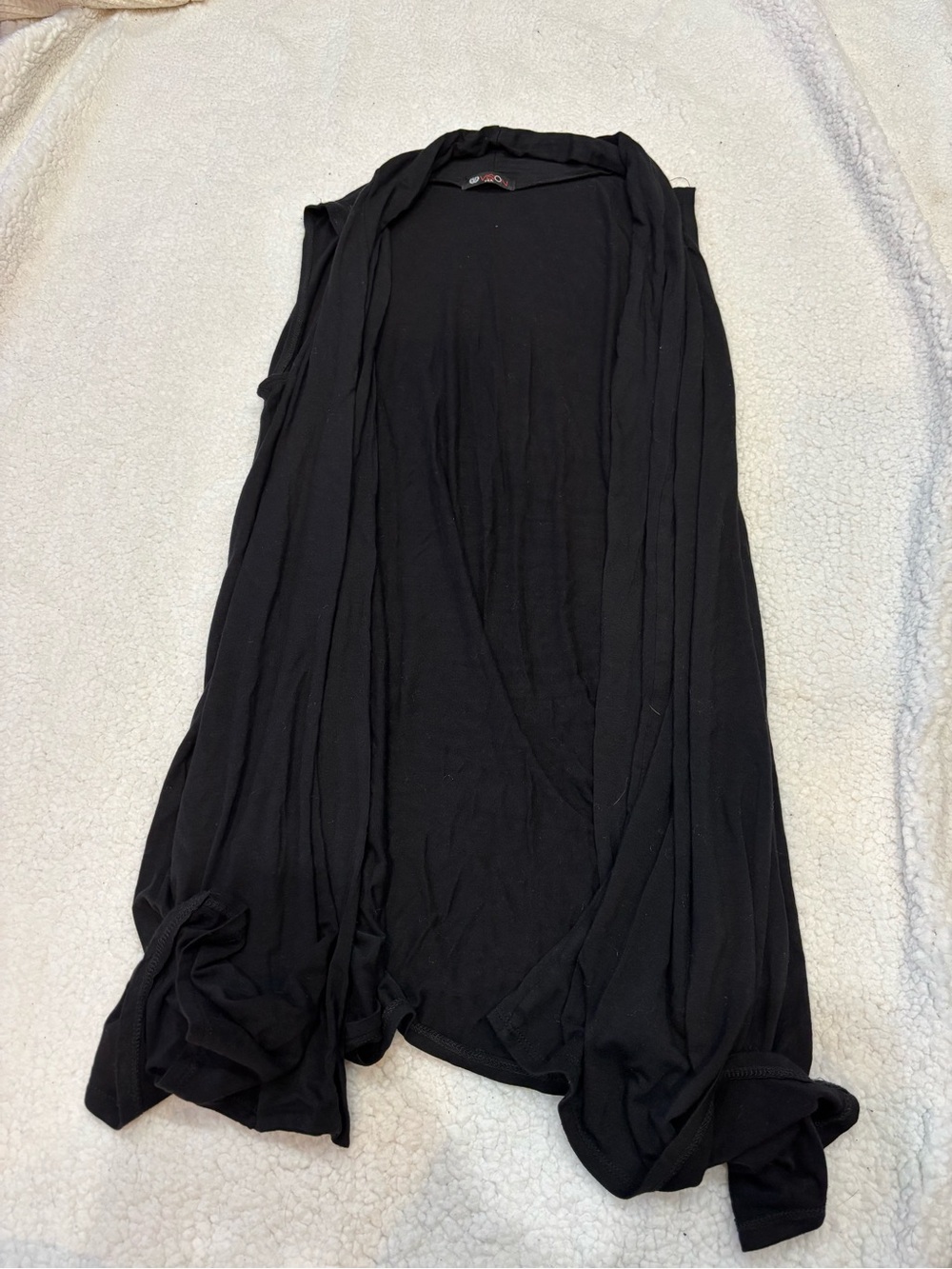 Black Vest Cardigan Large
